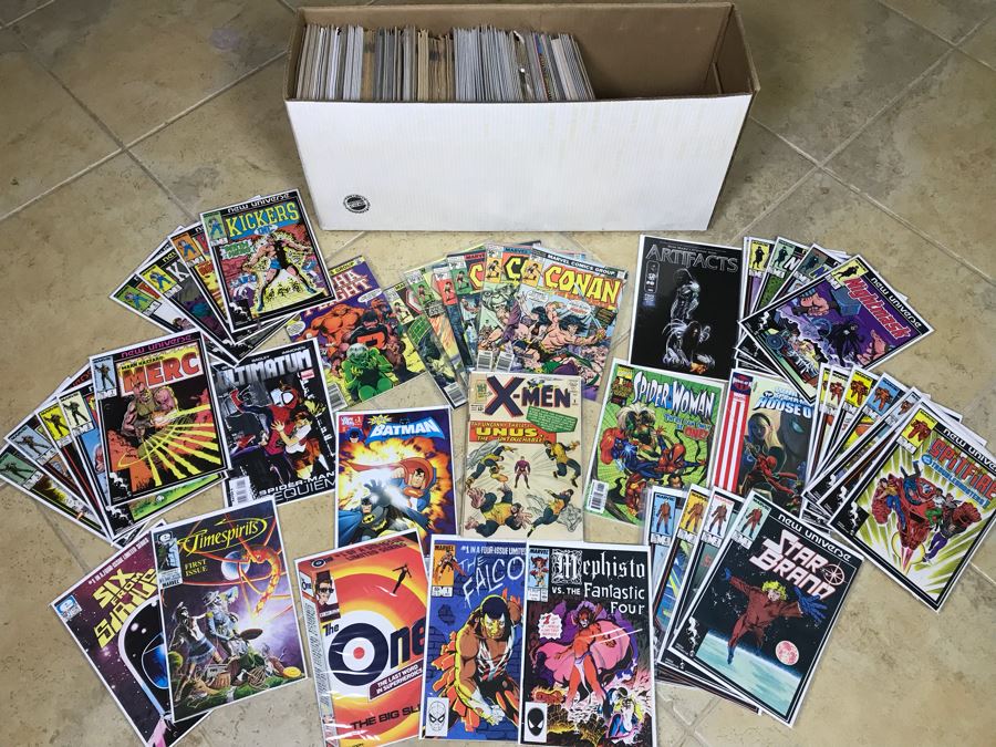 Long Box Of Vintage Comic Books - See Photos [Photo 1]