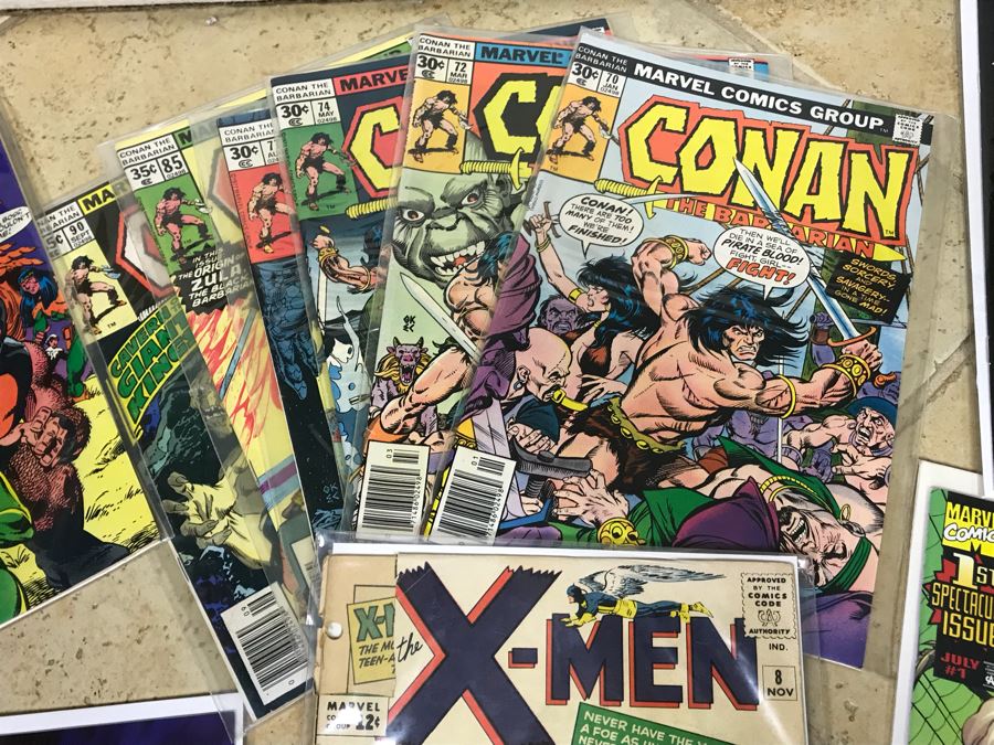Long Box Of Vintage Comic Books - See Photos