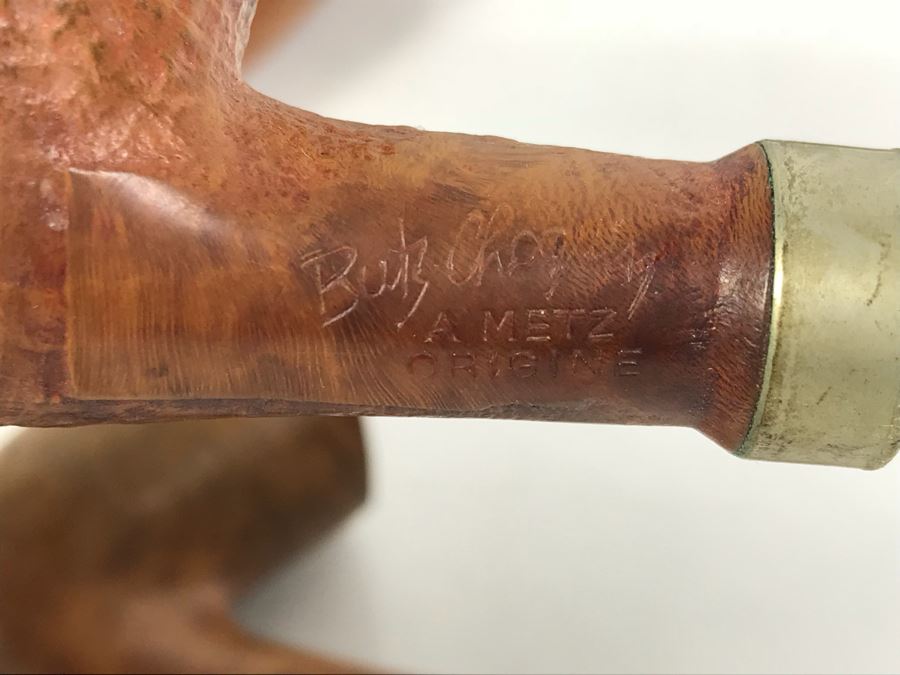 (6) Vintage Wooden Smoking Pipes With Wooden Display Stand Some Pipes Hand Made In Denmark [Photo 22]