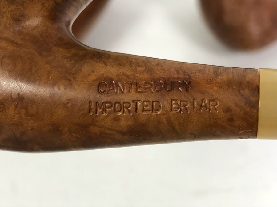 (6) Vintage Wooden Smoking Pipes With Wooden Display Stand Some Pipes Hand Made In Denmark [Photo 19]