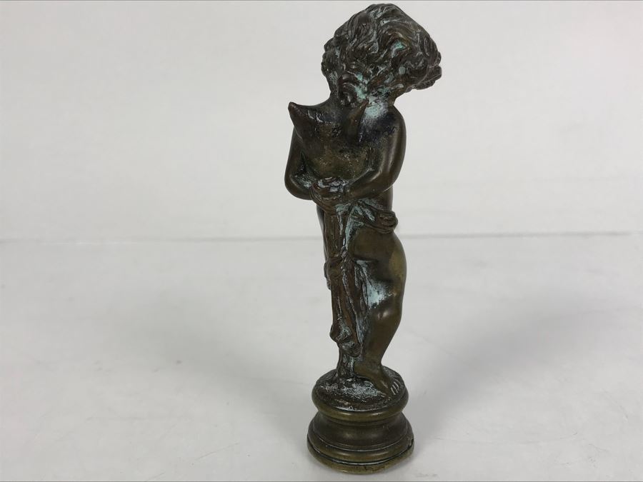 Philip Goodwin Limited Edition Bronze Sitting Bear Sculpture Calhoun's And Vintage Brass Letter Wax Seal [Photo 13]
