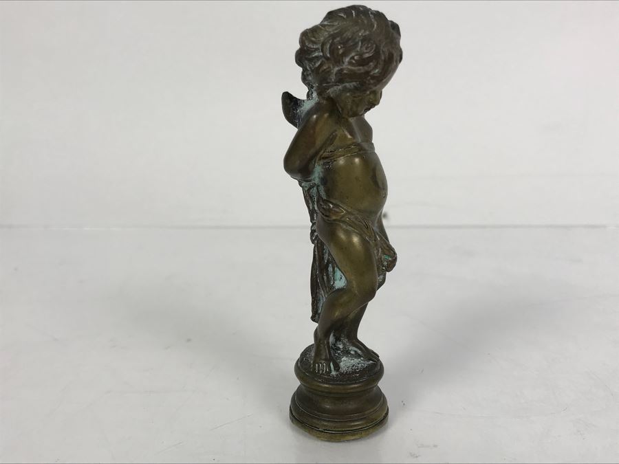 Philip Goodwin Limited Edition Bronze Sitting Bear Sculpture Calhoun's And Vintage Brass Letter Wax Seal [Photo 14]