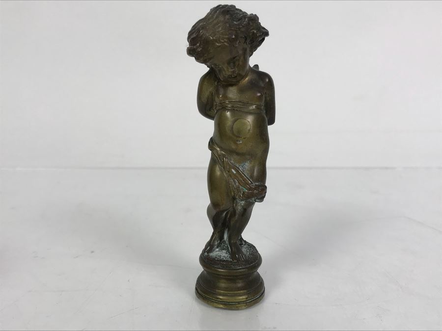 Philip Goodwin Limited Edition Bronze Sitting Bear Sculpture Calhoun's And Vintage Brass Letter Wax Seal [Photo 10]