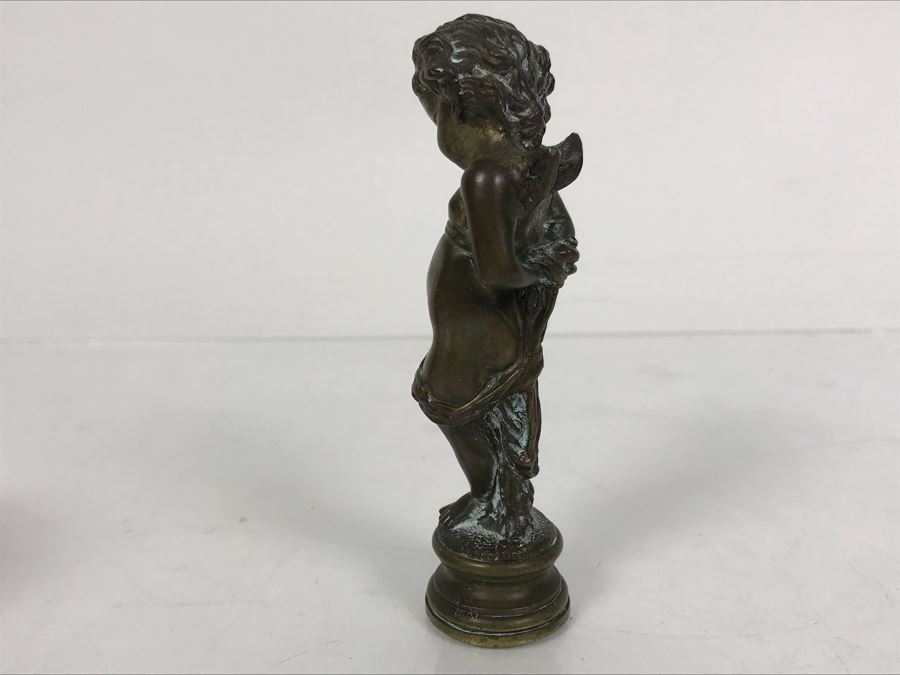 Philip Goodwin Limited Edition Bronze Sitting Bear Sculpture Calhoun's And Vintage Brass Letter Wax Seal [Photo 12]