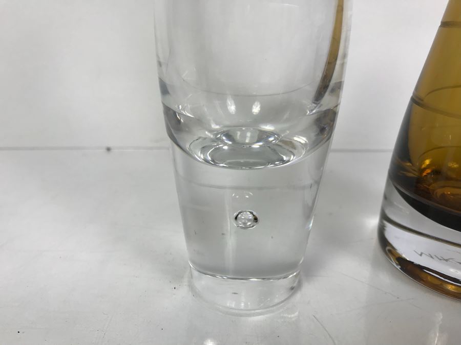 (3) Vases Including Mikasa And Brass Menorah Made In Israel [Photo 5]