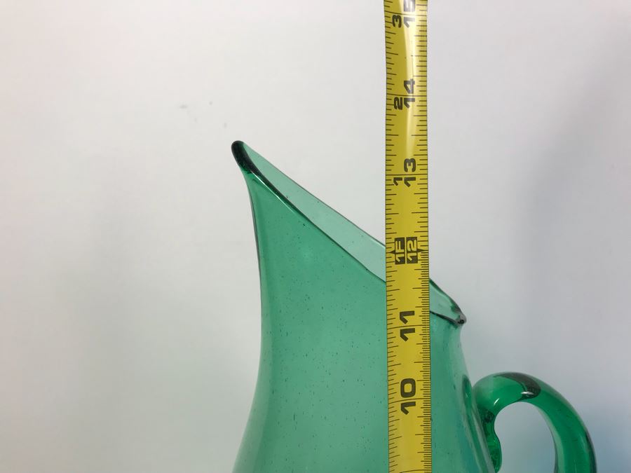 (3) Art Glass Pieces Blue And Green [Photo 7]