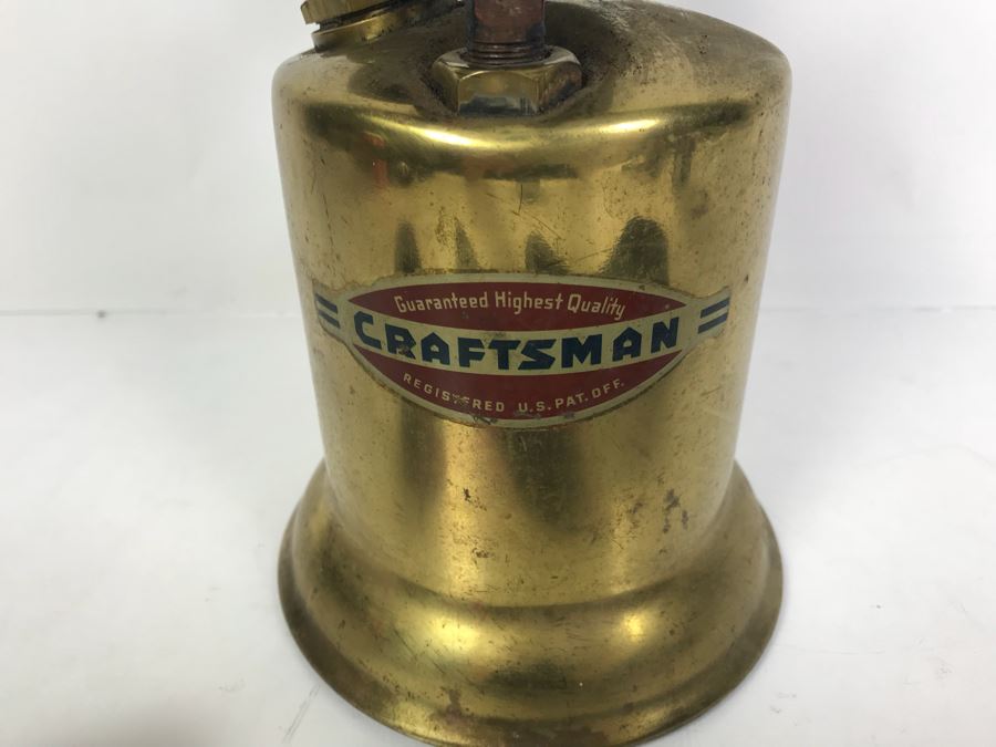 (3) Vintage Cast Iron Cobbler Shoe Forms And Vintage Craftsman Brass Gasoline Blow Torch [Photo 8]