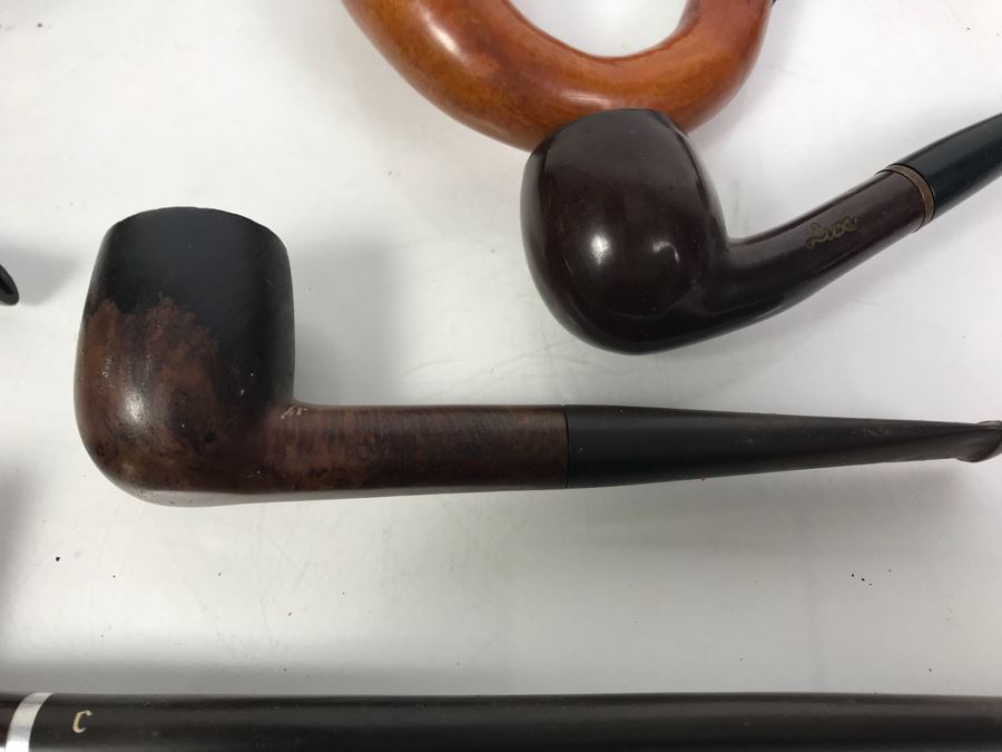 Collection Of Vintage Wooden Smoking Pipes Italian Pipes Oom Paul [Photo 15]