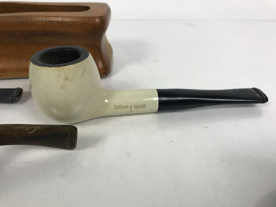 Collection Of Vintage Wooden Smoking Pipes Italian Pipes Oom Paul [Photo 19]