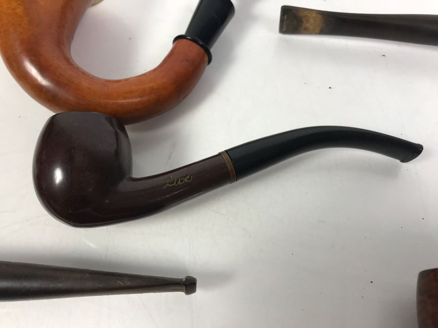 Collection Of Vintage Wooden Smoking Pipes Italian Pipes Oom Paul [Photo 17]