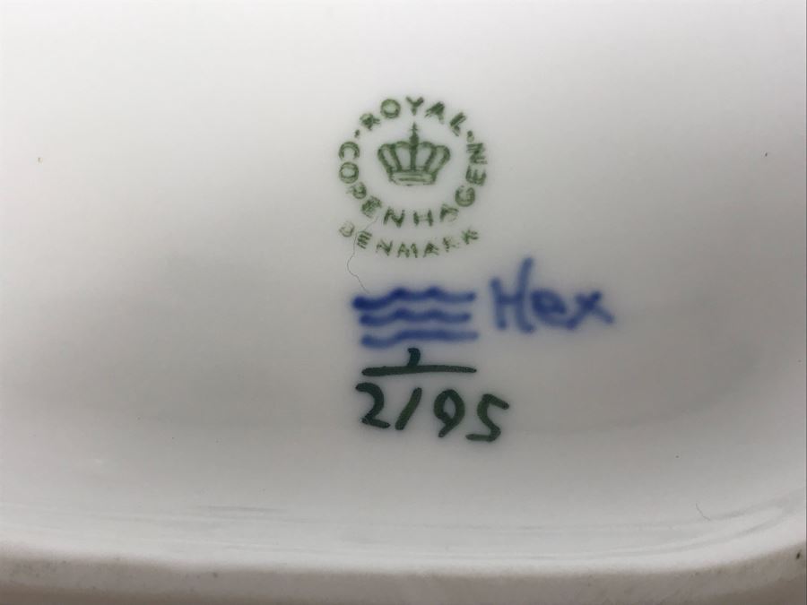 Royal Copenhagen Denmark Blue And White China Serving Platters And Casserole Dish With Lid [Photo 7]