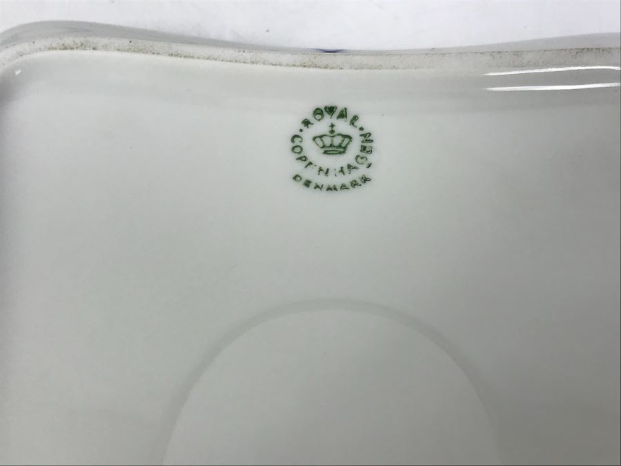Royal Copenhagen Denmark Blue And White China Serving Platters And Casserole Dish With Lid [Photo 10]