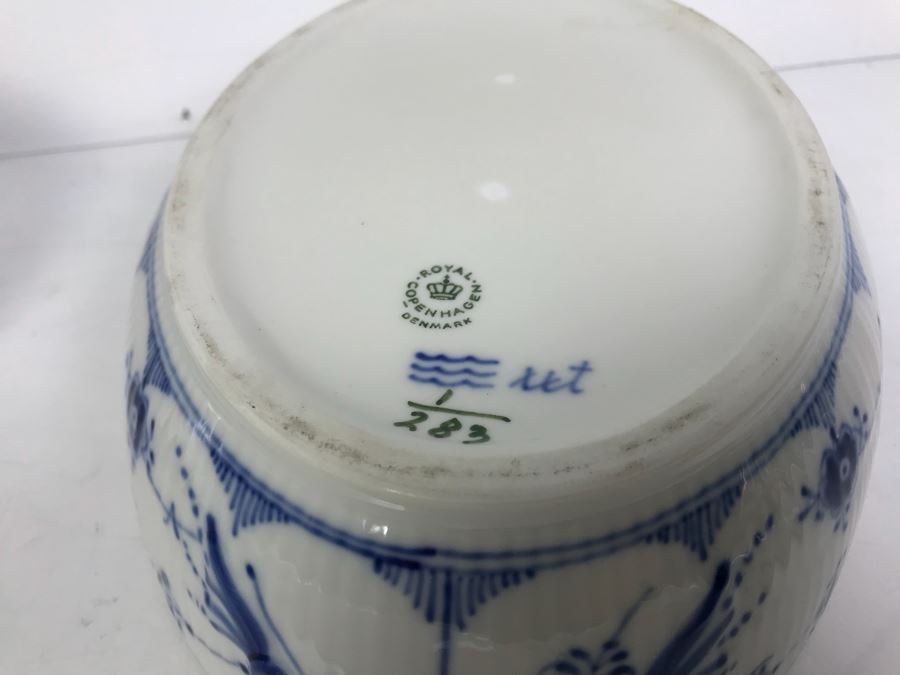 Royal Copenhagen Denmark Blue And White China Serving Platters And Casserole Dish With Lid [Photo 15]