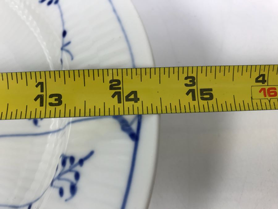 Pair Of Royal Copenhagen Denmark Blue And White China Serving Platters Apx 14.5'L [Photo 7]