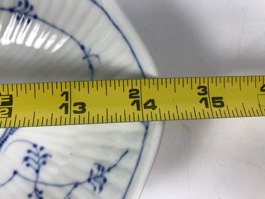 Pair Of Royal Copenhagen Denmark Blue And White China Serving Platters Apx 14.5'L [Photo 8]