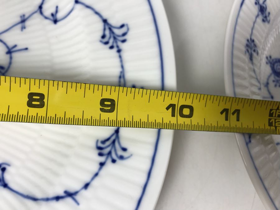 Set Of Royal Copenhagen Denmark Blue And White China Dishes 10' And 8.5' With Storage Containers Apx 25 Pieces [Photo 9]