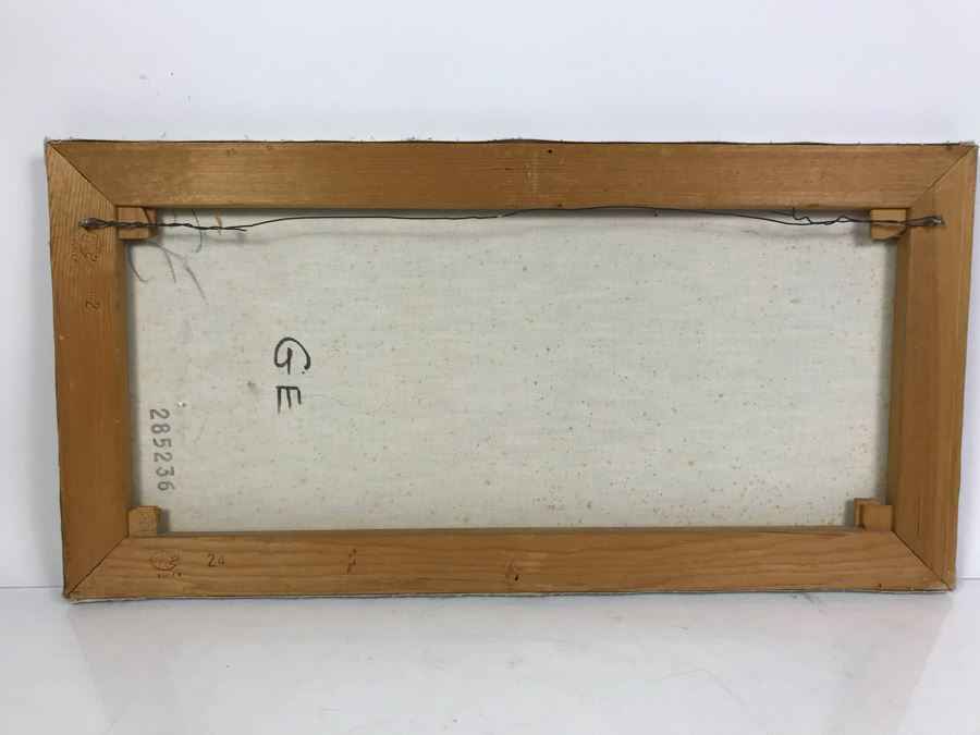 Original Nautical Oil Painting By Jose Campuzano (1918-1979) 24' X 12' [Photo 5]