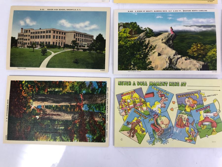 (25) Vintage Asheville Post Card Co Linen Post Cards [Photo 8]