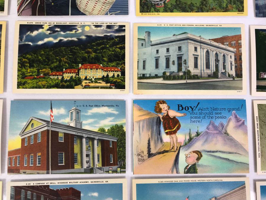 (25) Vintage Asheville Post Card Co Linen Post Cards [Photo 6]
