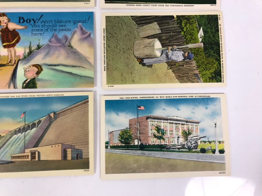 (25) Vintage Asheville Post Card Co Linen Post Cards [Photo 10]