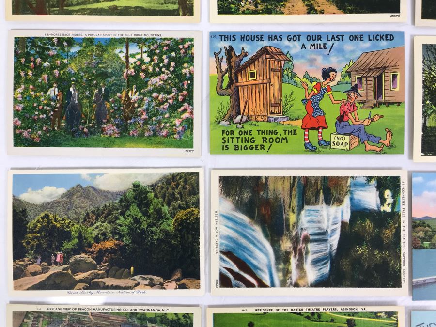 (25) Vintage Asheville Post Card Co Linen Post Cards [Photo 5]