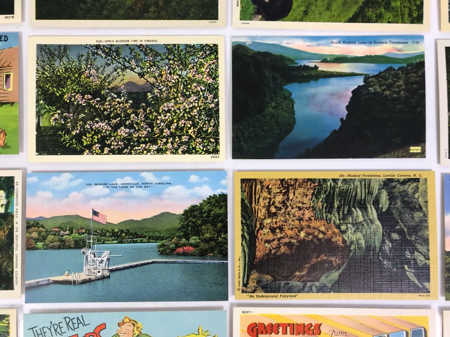 (25) Vintage Asheville Post Card Co Linen Post Cards [Photo 6]