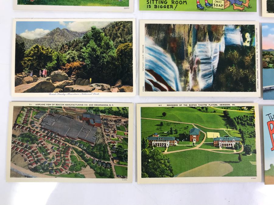 (25) Vintage Asheville Post Card Co Linen Post Cards [Photo 8]