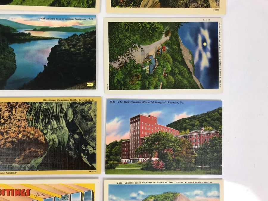 (25) Vintage Asheville Post Card Co Linen Post Cards [Photo 7]