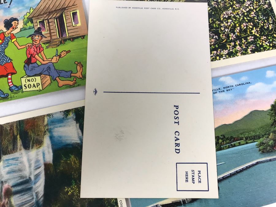 (25) Vintage Asheville Post Card Co Linen Post Cards [Photo 11]