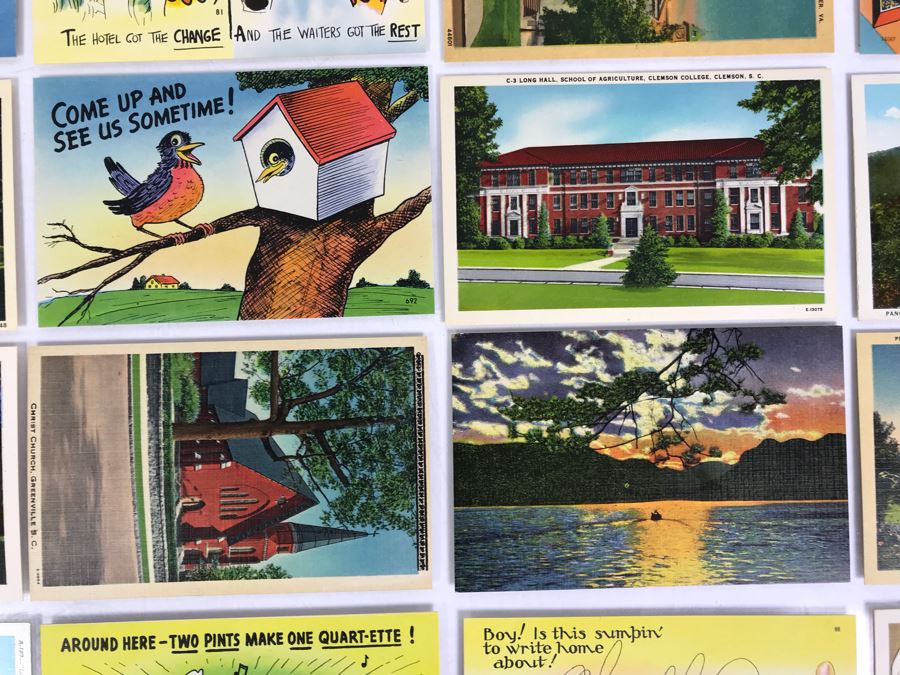 (25) Vintage Asheville Post Card Co Linen Post Cards [Photo 6]