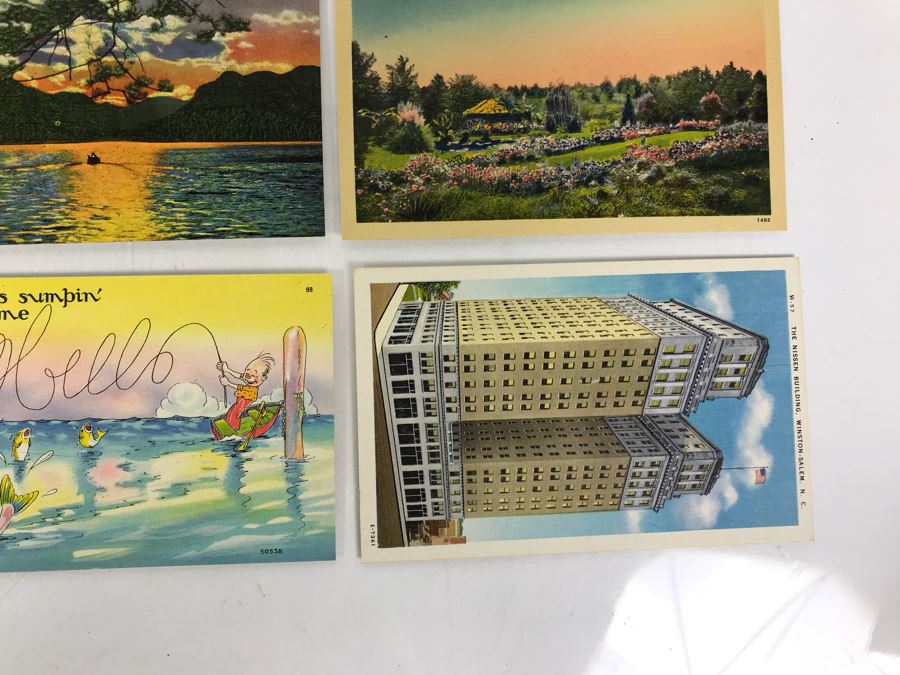 (25) Vintage Asheville Post Card Co Linen Post Cards [Photo 10]