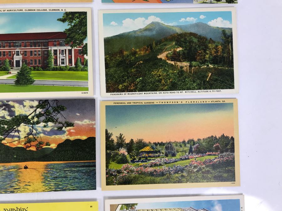 (25) Vintage Asheville Post Card Co Linen Post Cards [Photo 7]