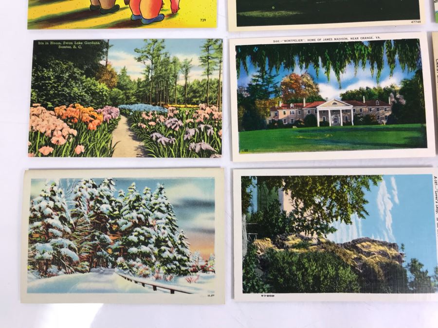 (25) Vintage Asheville Post Card Co Linen Post Cards [Photo 8]