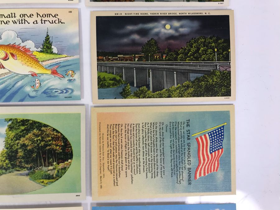 (25) Vintage Asheville Post Card Co Linen Post Cards [Photo 7]