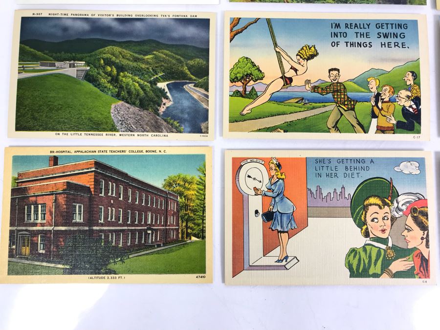 (25) Vintage Asheville Post Card Co Linen Post Cards [Photo 8]