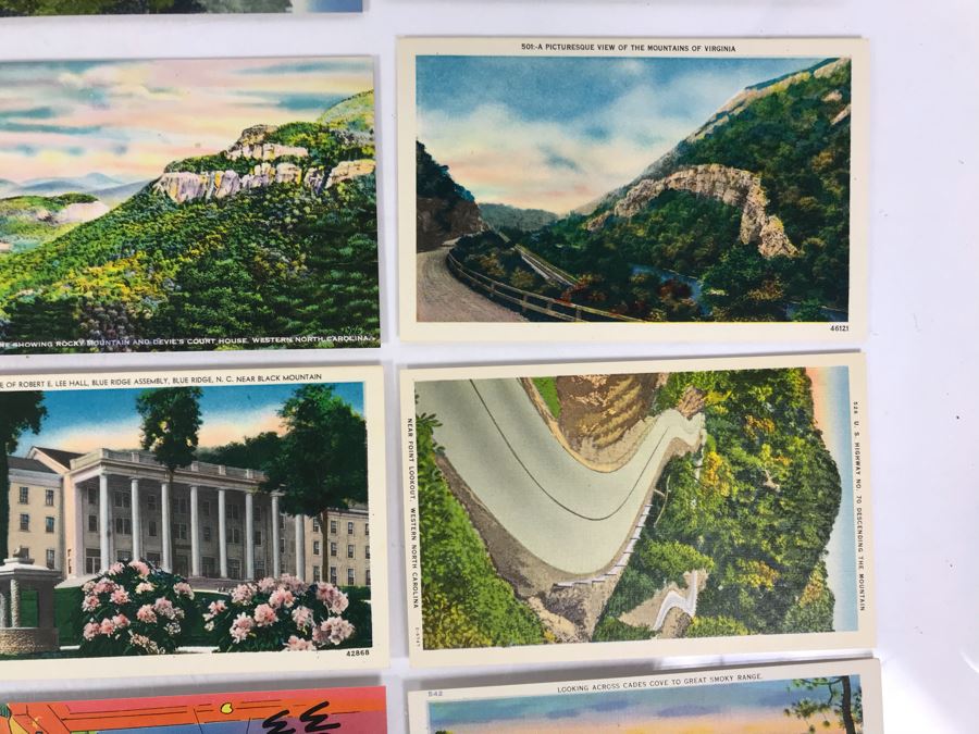 (25) Vintage Asheville Post Card Co Linen Post Cards [Photo 7]