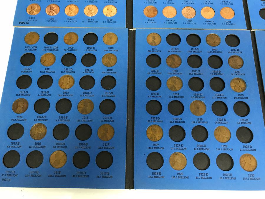 Coin Collection Lincoln Cents And Wheat Pennies With Coin Display Books [Photo 12]