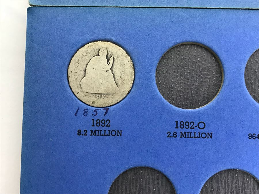 Coin Collection Buffalo Nickel, Barber, Liberty Head 'Morgan' Quarters With Coin Display Books [Photo 4]