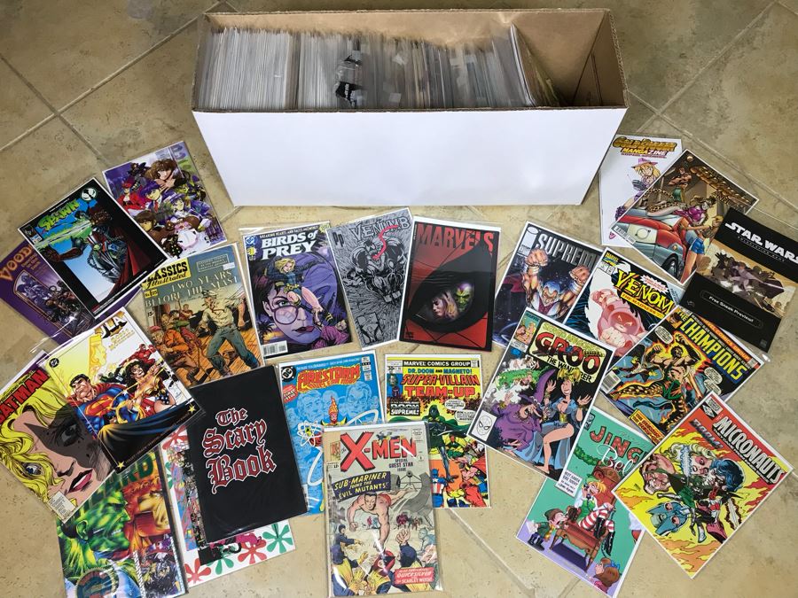 Long Box Of Vintage Comic Books - See Photos [Photo 1]