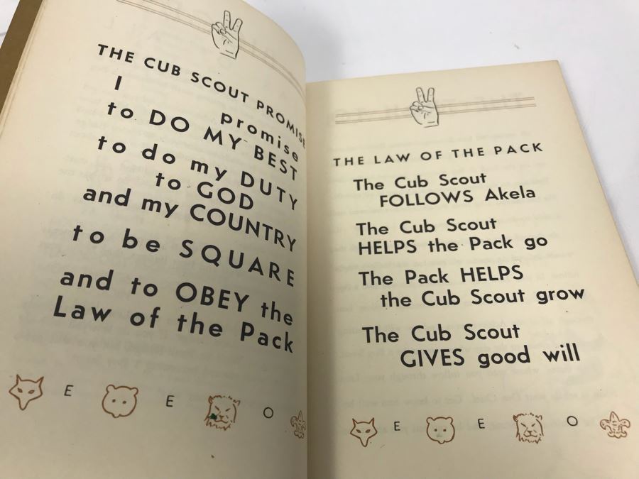 Vintage Girl Scout Handbook, Bear Cut Scout Book And Lion Cub Scout Book [Photo 5]