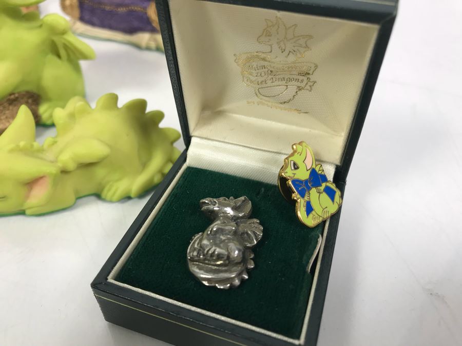 Collection Of (11) Mainly SIGNED Real Musgrave's Whimsical World Of Pocket Dragons And Pins - See Photos [Photo 12]