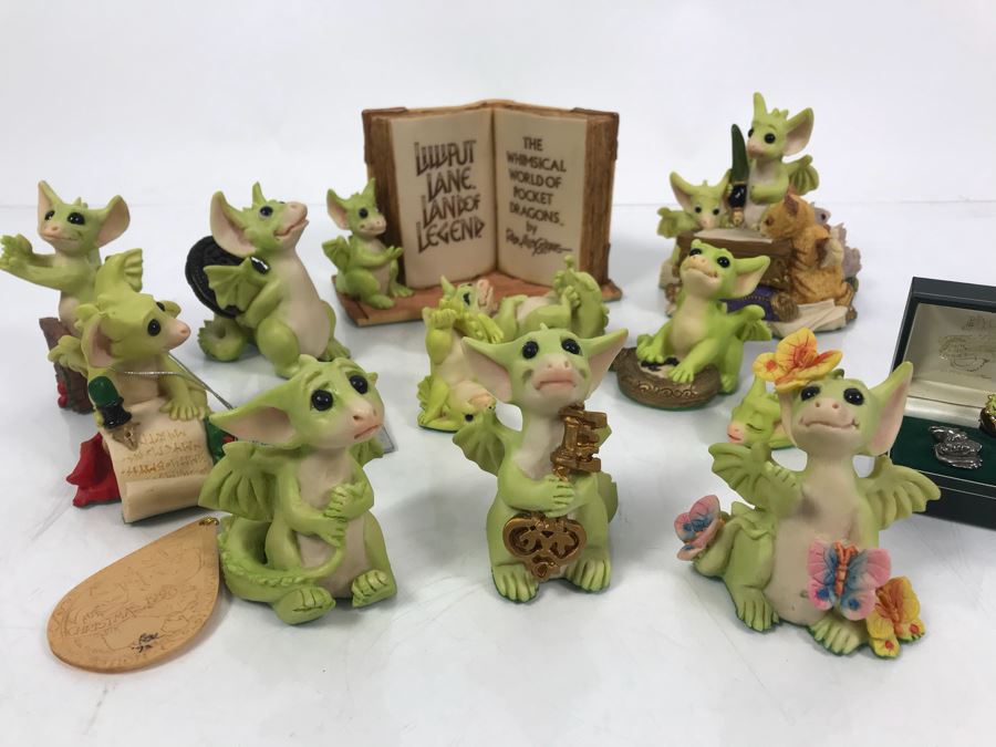 Collection Of (11) Mainly SIGNED Real Musgrave's Whimsical World Of Pocket Dragons And Pins - See Photos [Photo 2]