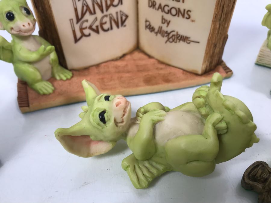 Collection Of (11) Mainly SIGNED Real Musgrave's Whimsical World Of Pocket Dragons And Pins - See Photos [Photo 17]