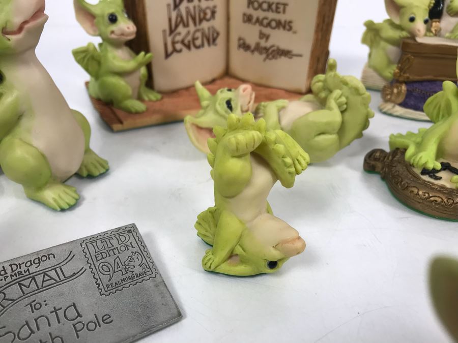 Collection Of (11) Mainly SIGNED Real Musgrave's Whimsical World Of Pocket Dragons And Pins - See Photos [Photo 10]
