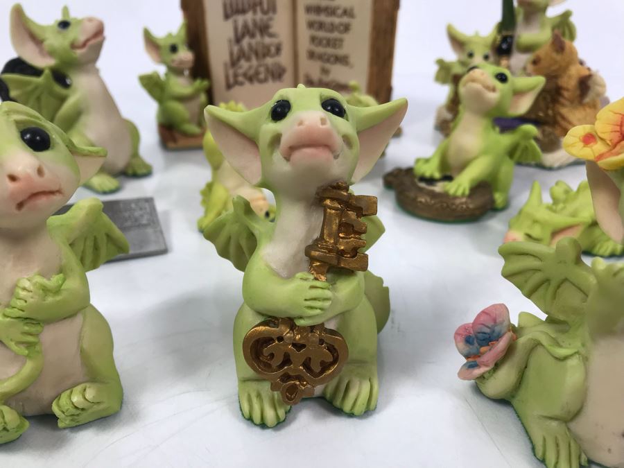 Collection Of (11) Mainly SIGNED Real Musgrave's Whimsical World Of Pocket Dragons And Pins - See Photos [Photo 4]