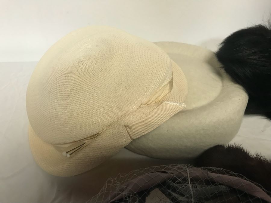 (12) Vintage Women's Hats And Marine Corps Hat [Photo 13]