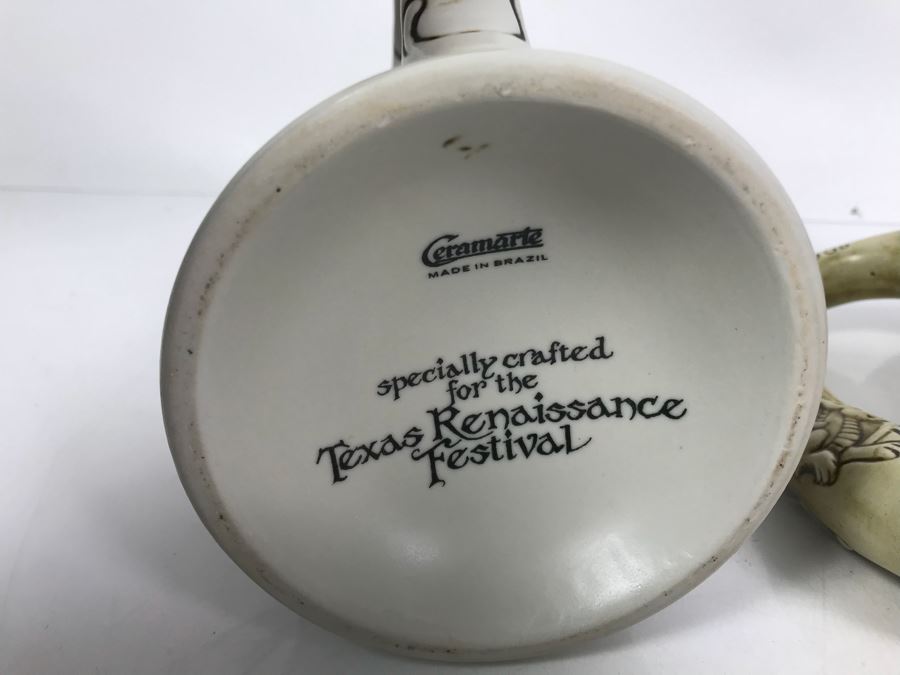 Pair Of Ceramarte Texas Renaissance Festival Beer Steins [Photo 10]
