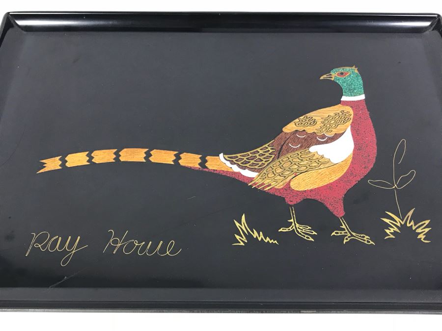 Pair Of Vintage Couroc Of Monterey CA Hand Inlaid Trays Ray Howe [Photo 7]