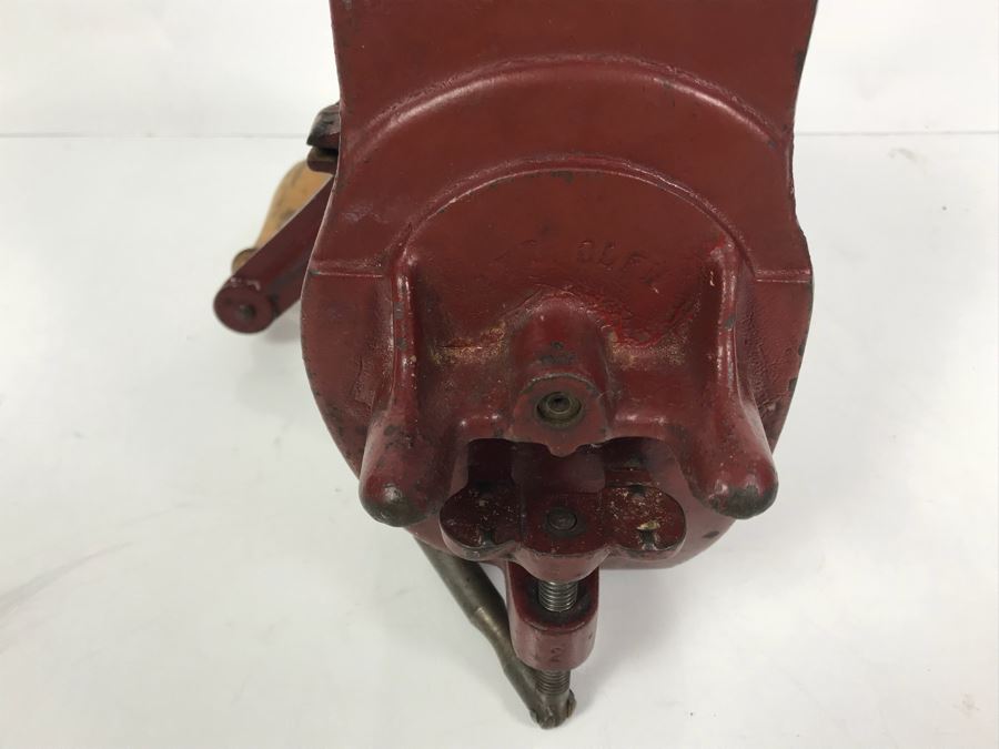 Vintage Orionette Meat Grinder With Wooden Handle [Photo 9]