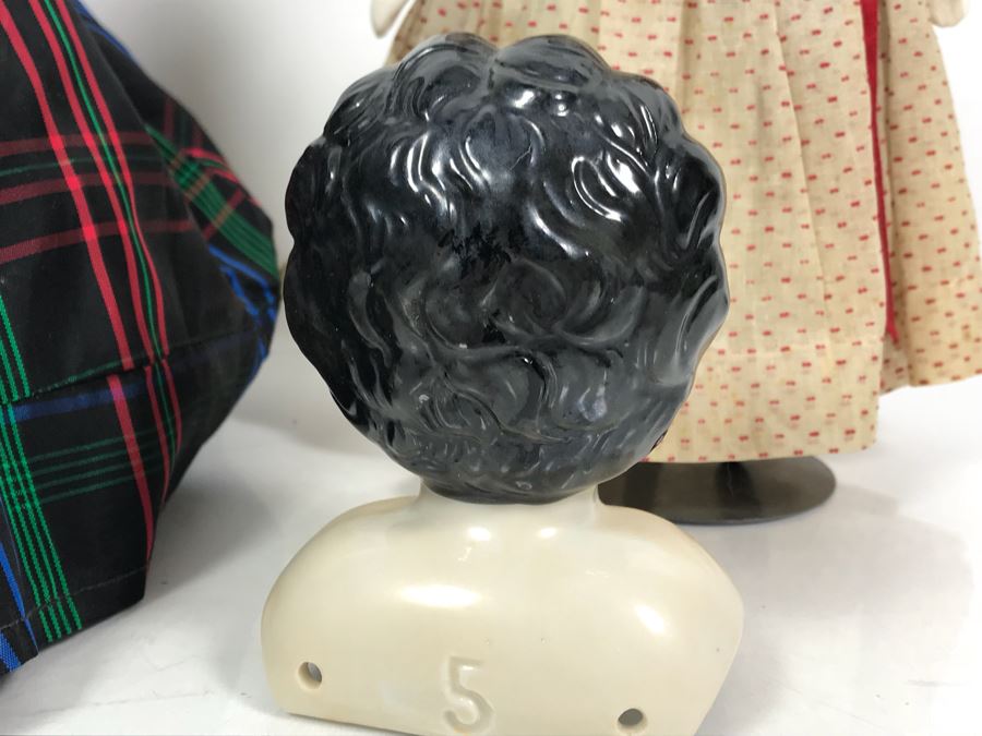 Pair Of Vintage Porcelain Head Dolls With Porcelain Doll Head [Photo 8]